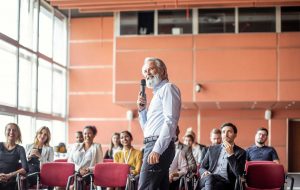 speaker in conference